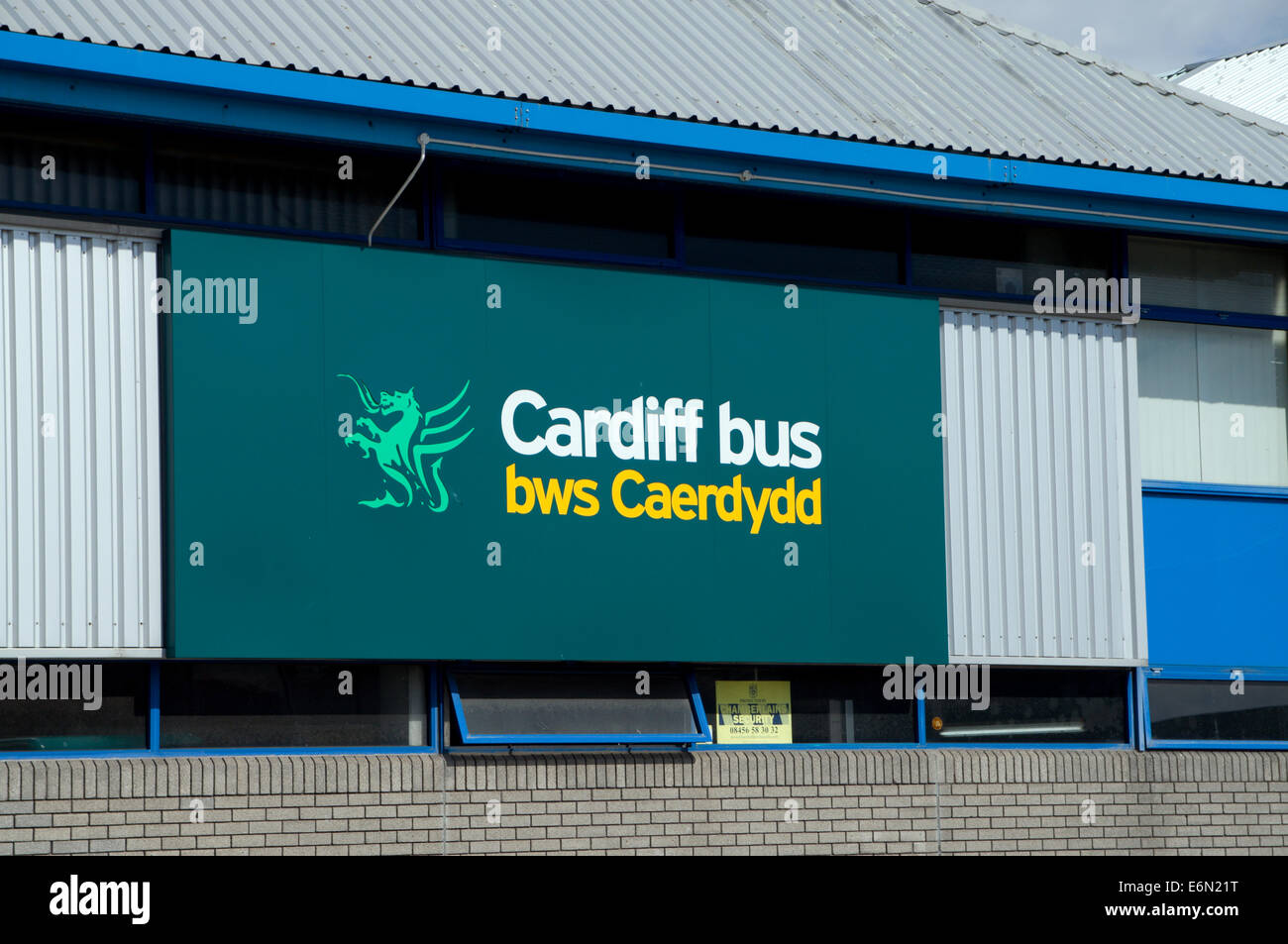 Cardiff Bus Depot, Sloper Road, Cardiff, Wales. Stockfoto