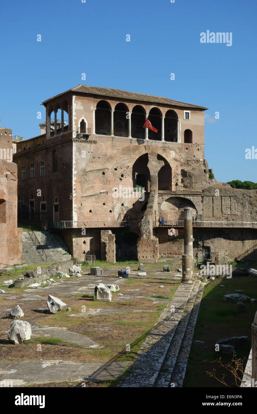 Casa dei Cavalieri di Rodi Haus der Ritter von Rhodos Forum des Augustus Rom Italien Stockfoto