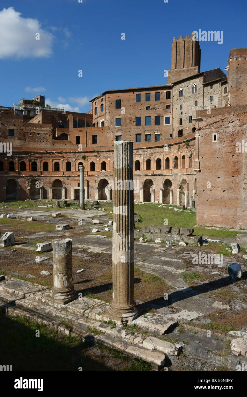 Trajans Markt Rom Mercati di Traiano Italien Stockfoto