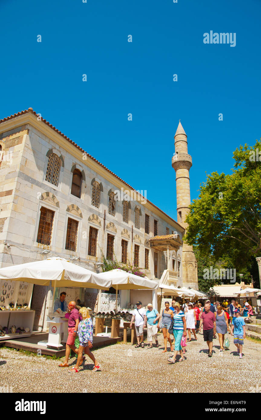 Hassan Pas oder Loggia Moschee, Hippokrates Platane Platz, Kos-Stadt, Insel Kos, Dodekanes, Griechenland, Europa Stockfoto