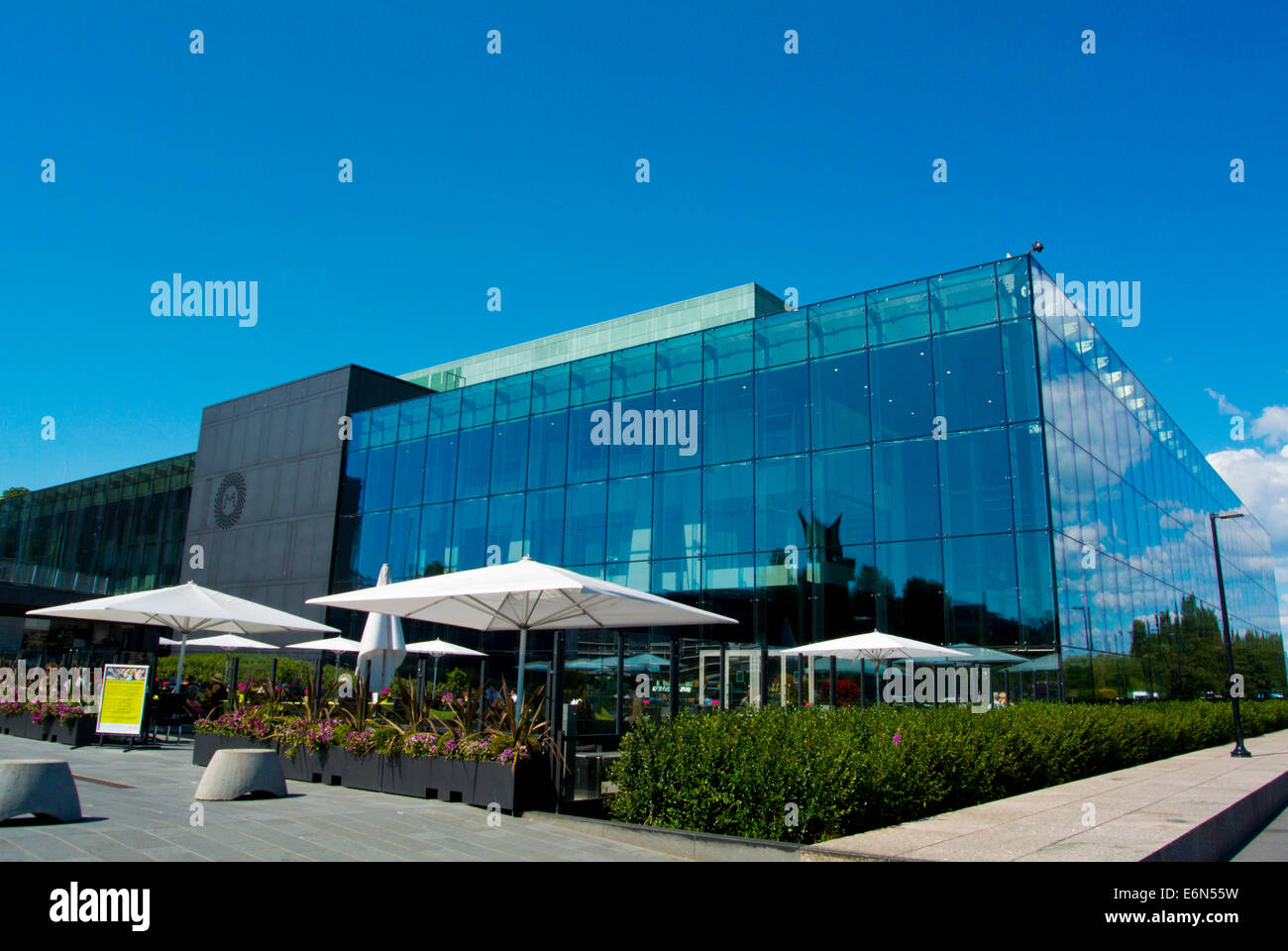 Musiikkitalo, Musik Center Konzertsaal (2011), Kansalaisaukio, Citizen Square, Etu-Töölö Bezirk, zentrale Helsinki, Finnland, E Stockfoto