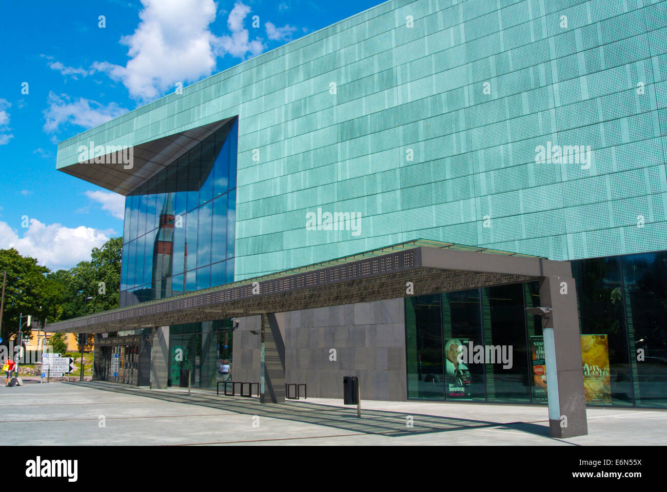 Musiikkitalo, Musik Center Konzertsaal (2011), Kansalaisaukio, Citizen Square, Etu-Töölö Bezirk, zentral-Helsinki, Finnland Stockfoto