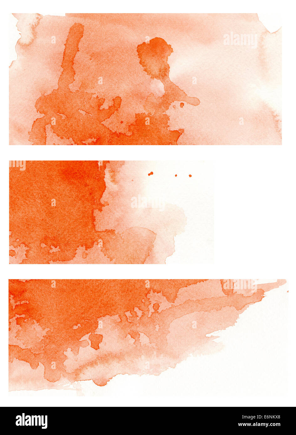 Aquarell Formularsatz Stockfoto