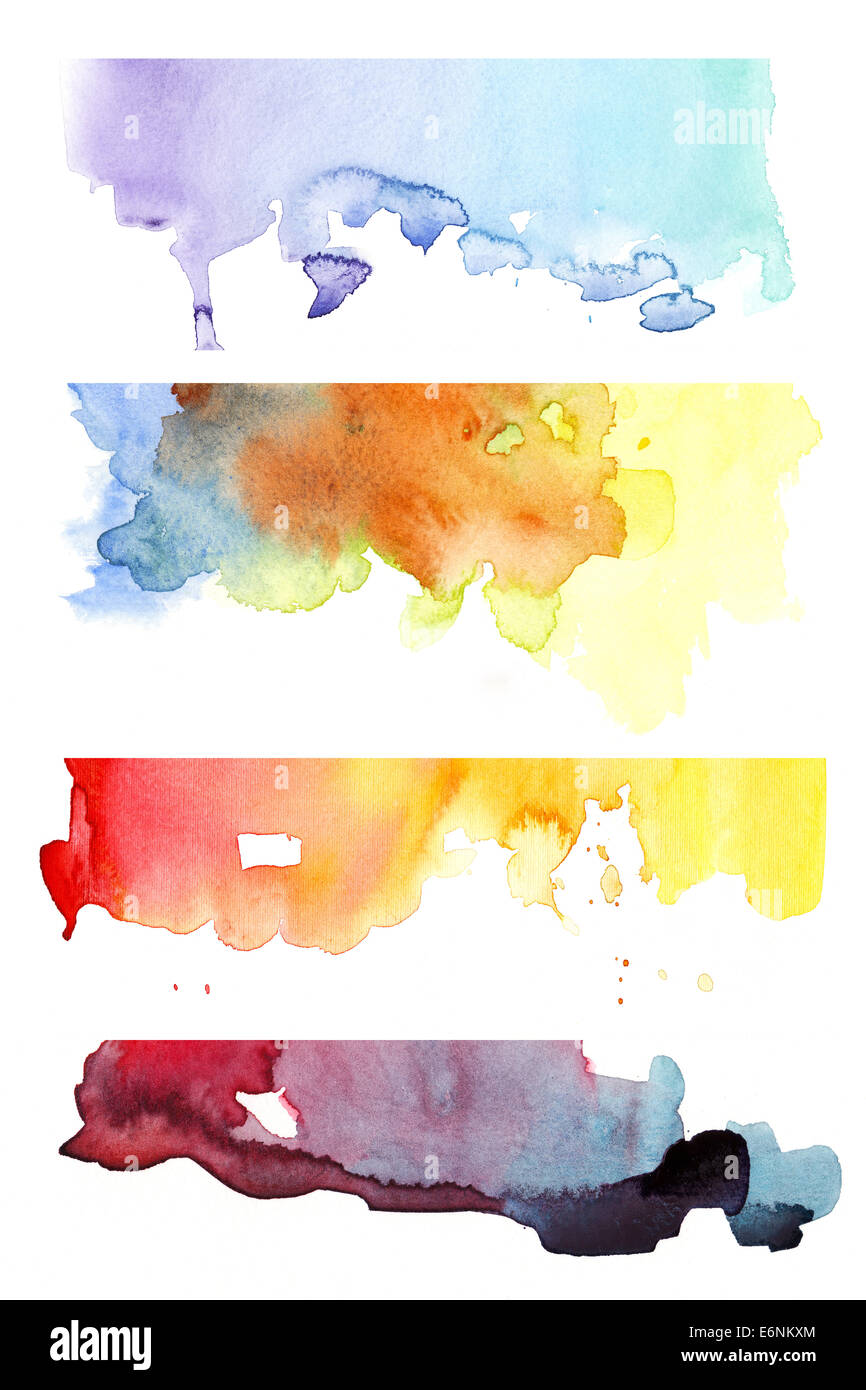 Aquarell-set Stockfoto