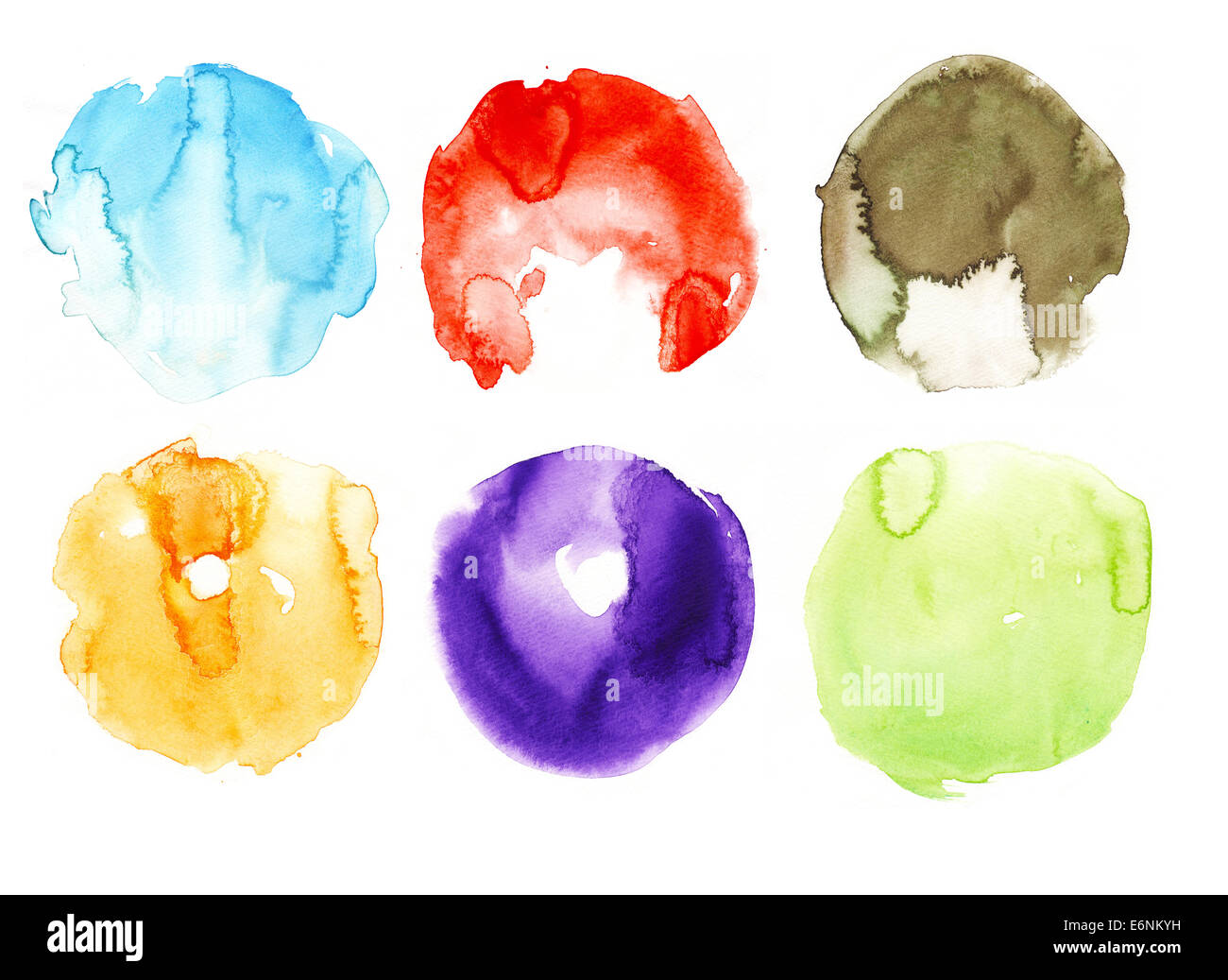 Aquarell Kreis Stockfoto