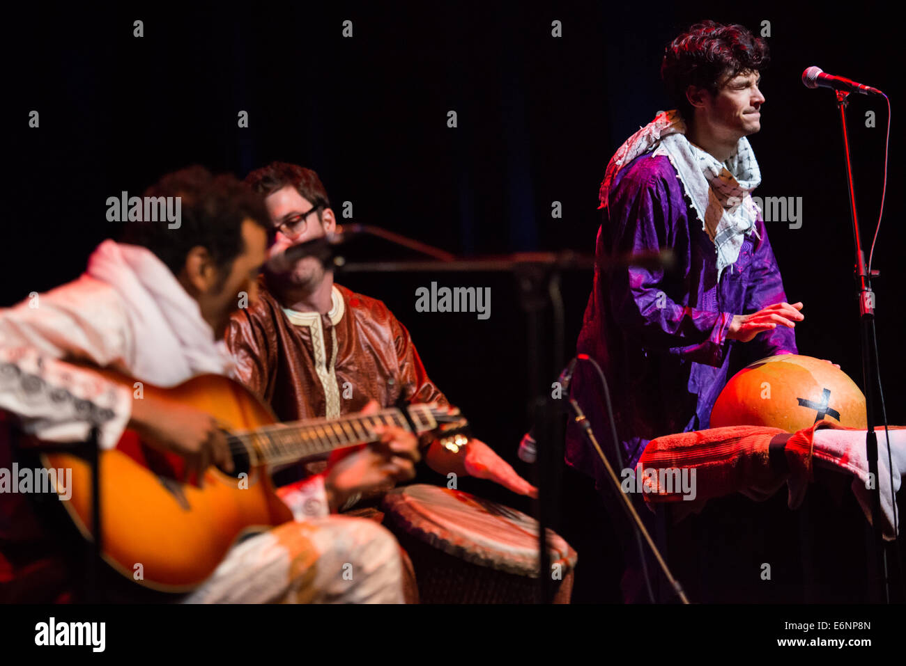 Bombino am Jazzlent Festival Lent, Maribor, Slowenien, 25. Juni 2014. Stockfoto