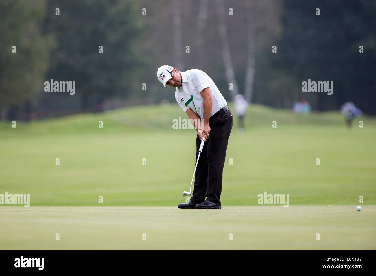 Felipe Aguilar (CHI) in Aktion während der ersten Runde der 71. Italian Open statt im Circolo Golf Torino. Stockfoto