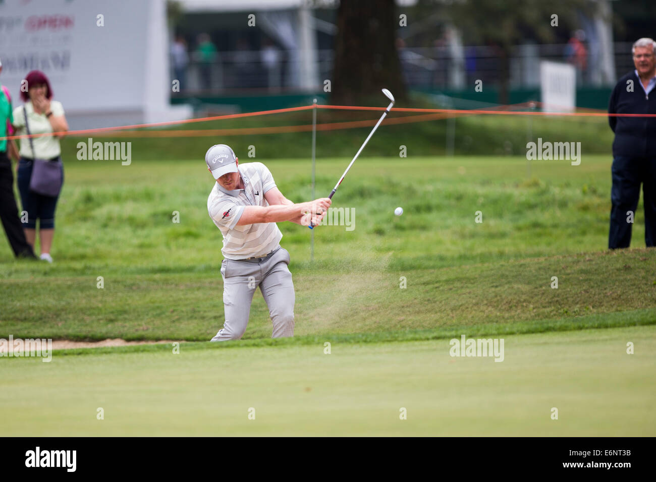 David Horsey (GER) in Aktion während der ersten Runde der 71. Italian Open statt im Circolo Golf Torino Stockfoto