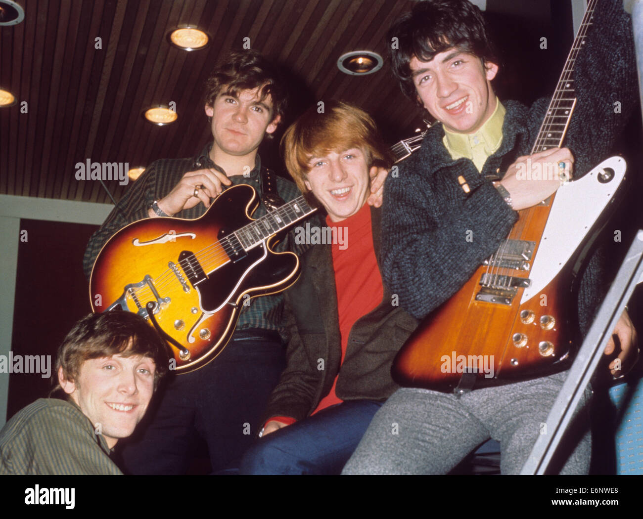 DIE MERSEYBEATS UK-pop-Gruppe im Jahre 1965 mit Tony Crane rechts neben Billy Kinsley Stockfoto