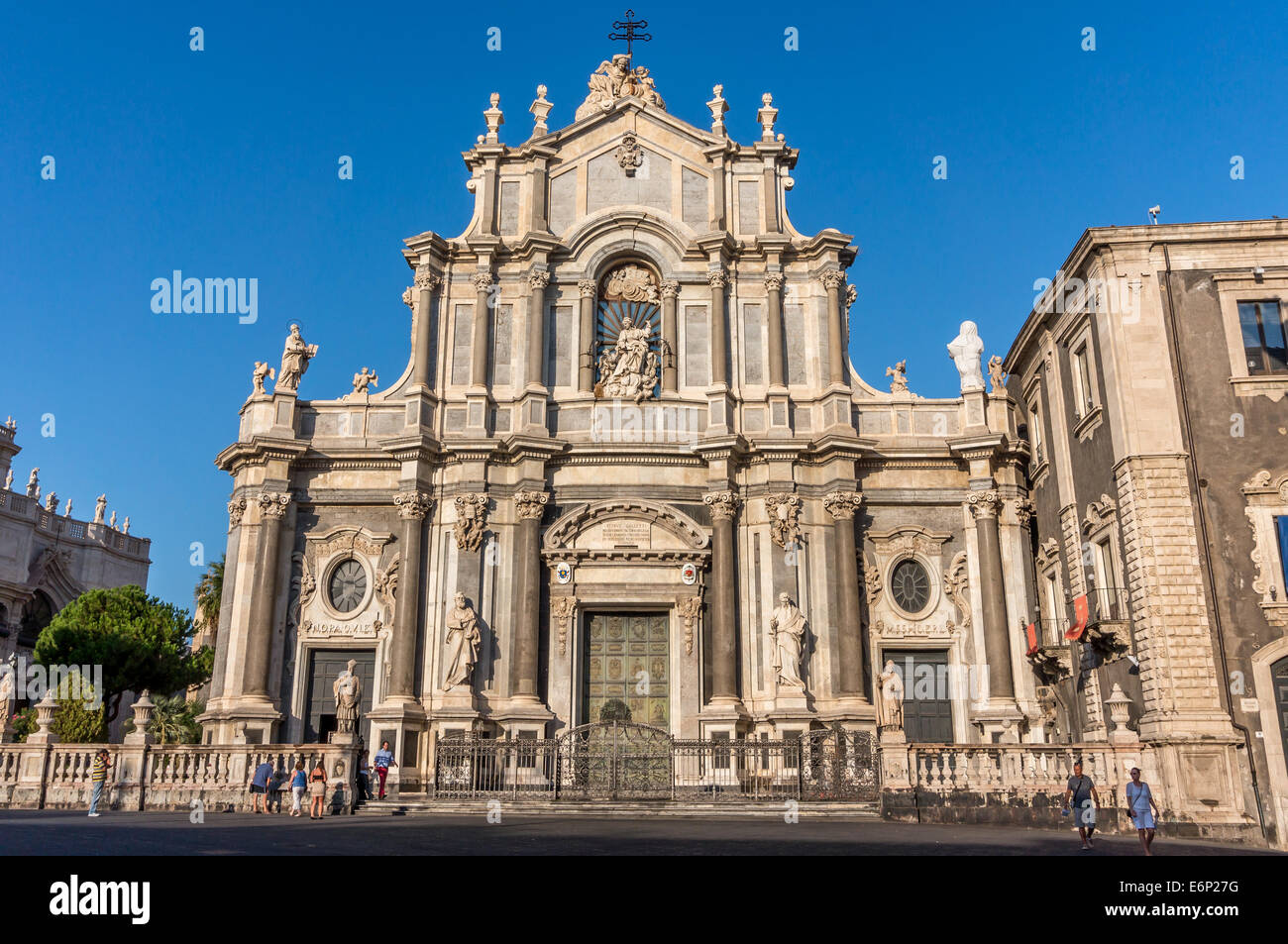Kathedrale von St. Agatha, Catania, Sizilien. Duomo di Catania. Cattedrale di Sant'Agata Stockfoto