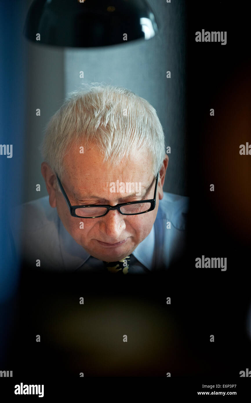 Richard Ingrams, Paul Bailey, Craig Brown, A N Wilson, Tallulah Brown, Eleanor Bron während einer Aufzeichnung Craig Brown und Freunde Stockfoto
