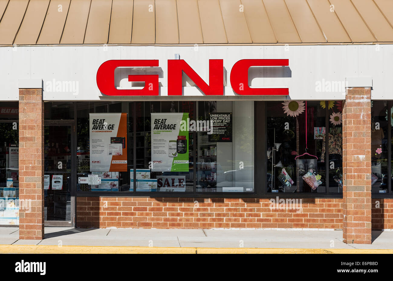 Allgemeine Ernährung Corporation, GNC speichern außen, Mt Stinklorbeer, New Jersey, USA Stockfoto
