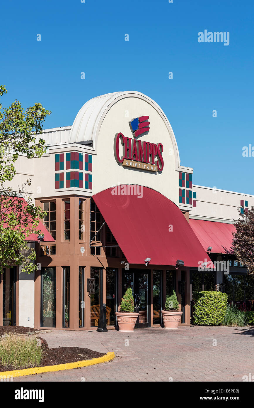 Champs Americana Restaurant, Mt Laural, New Jersey, USA Stockfoto