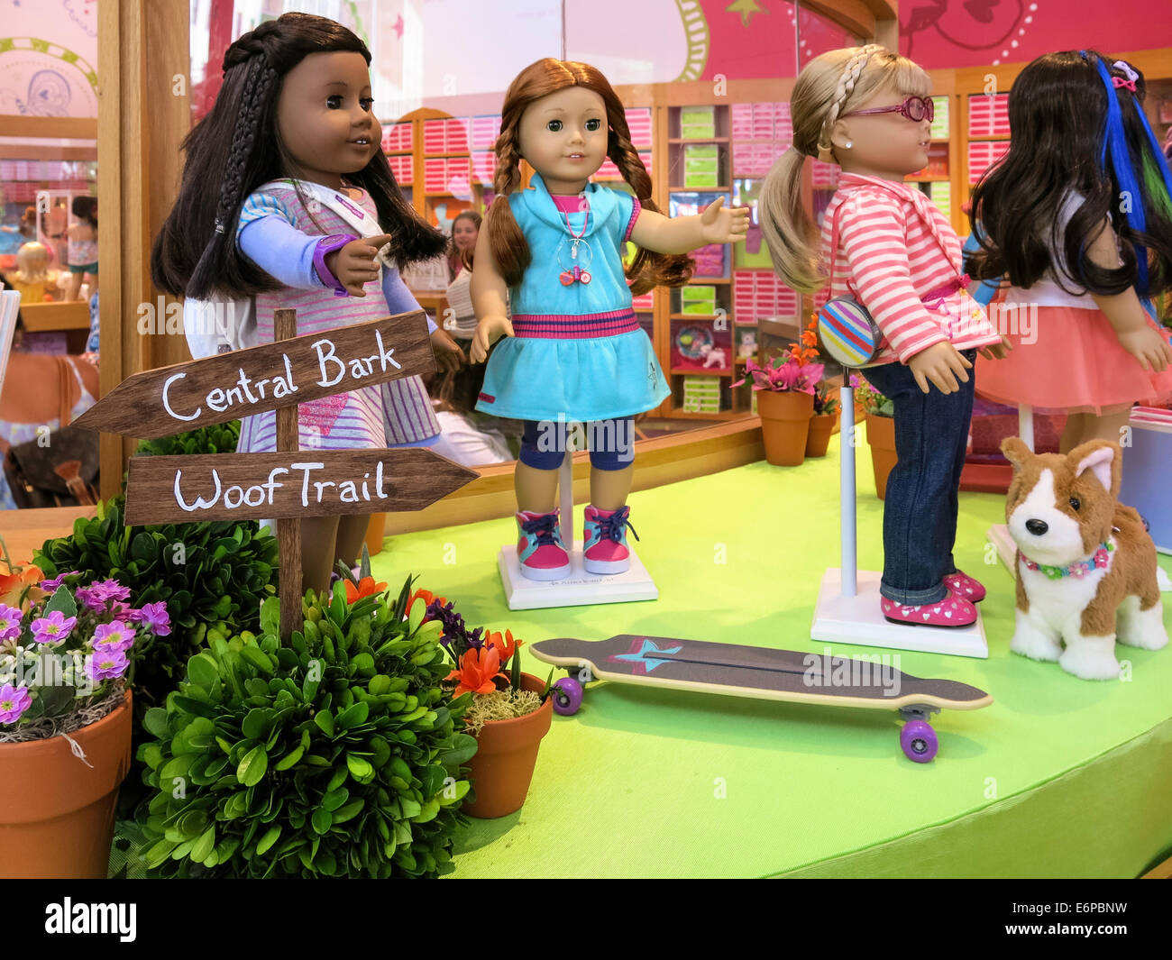 American Girl Place Store Interieur, Fifth Avenue, New York Stockfoto