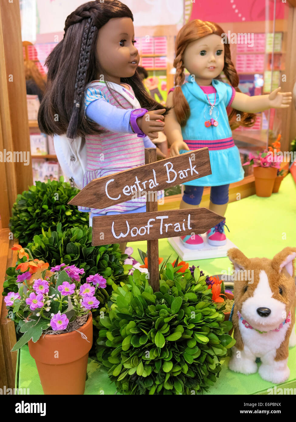 American Girl Place Store Interieur, Fifth Avenue, New York Stockfoto