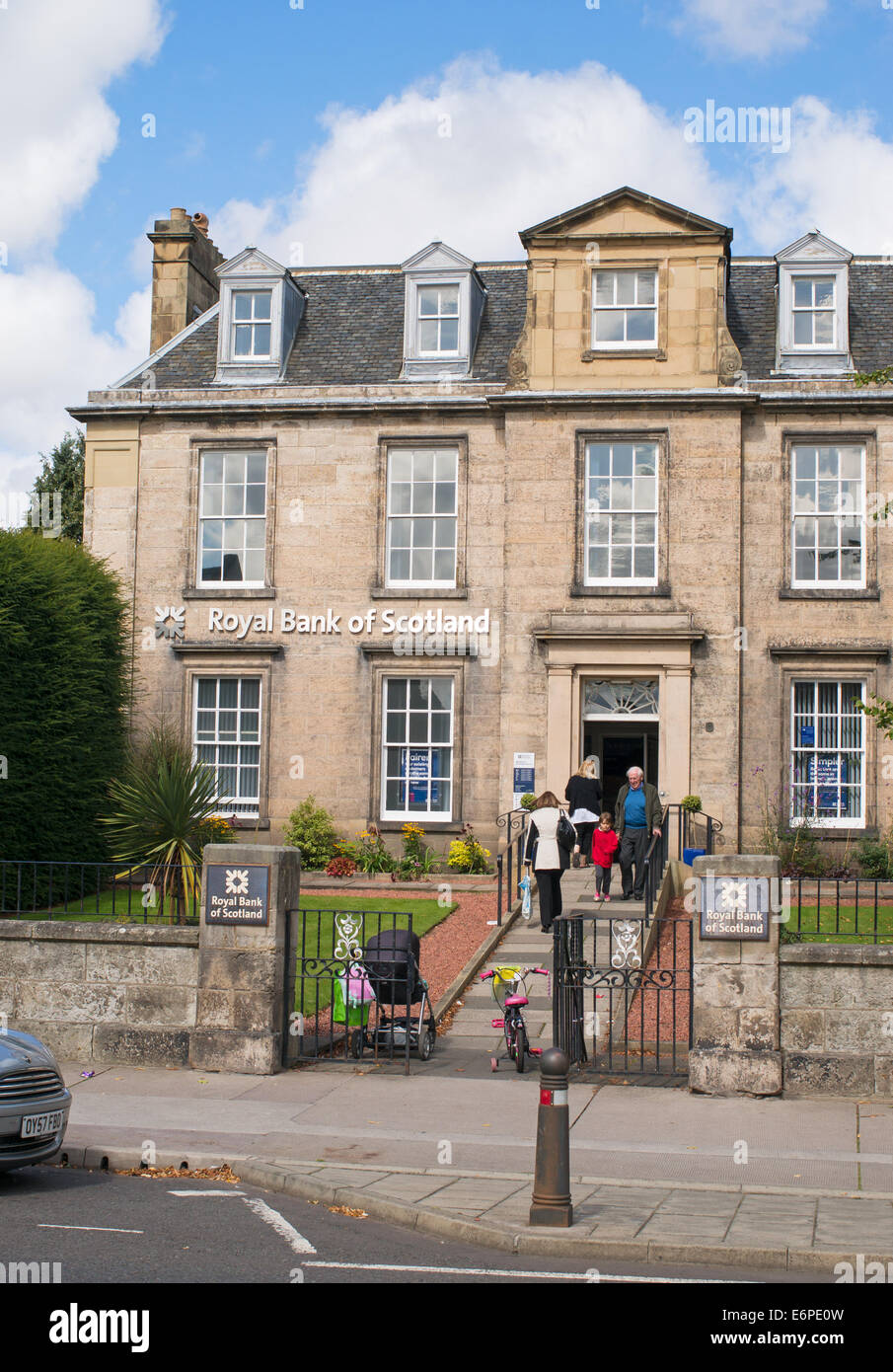 Royal Bank of Scotland Gebäude, Haddington, East Lothian, Schottland, Europa Stockfoto
