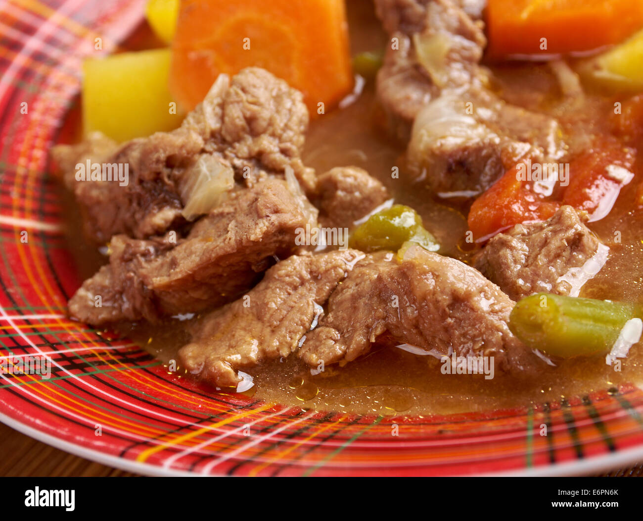 Super-Eintopf Wisconsin.traditional Schale Amerikas Dairyland.country Küche Stockfoto