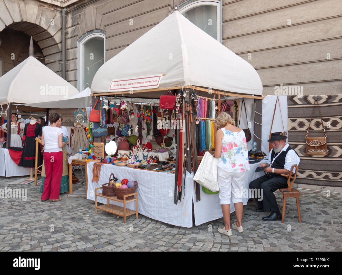 Festival der Volkskunst in der Budaer Burg im August 2014, Budapest, Ungarn Stockfoto