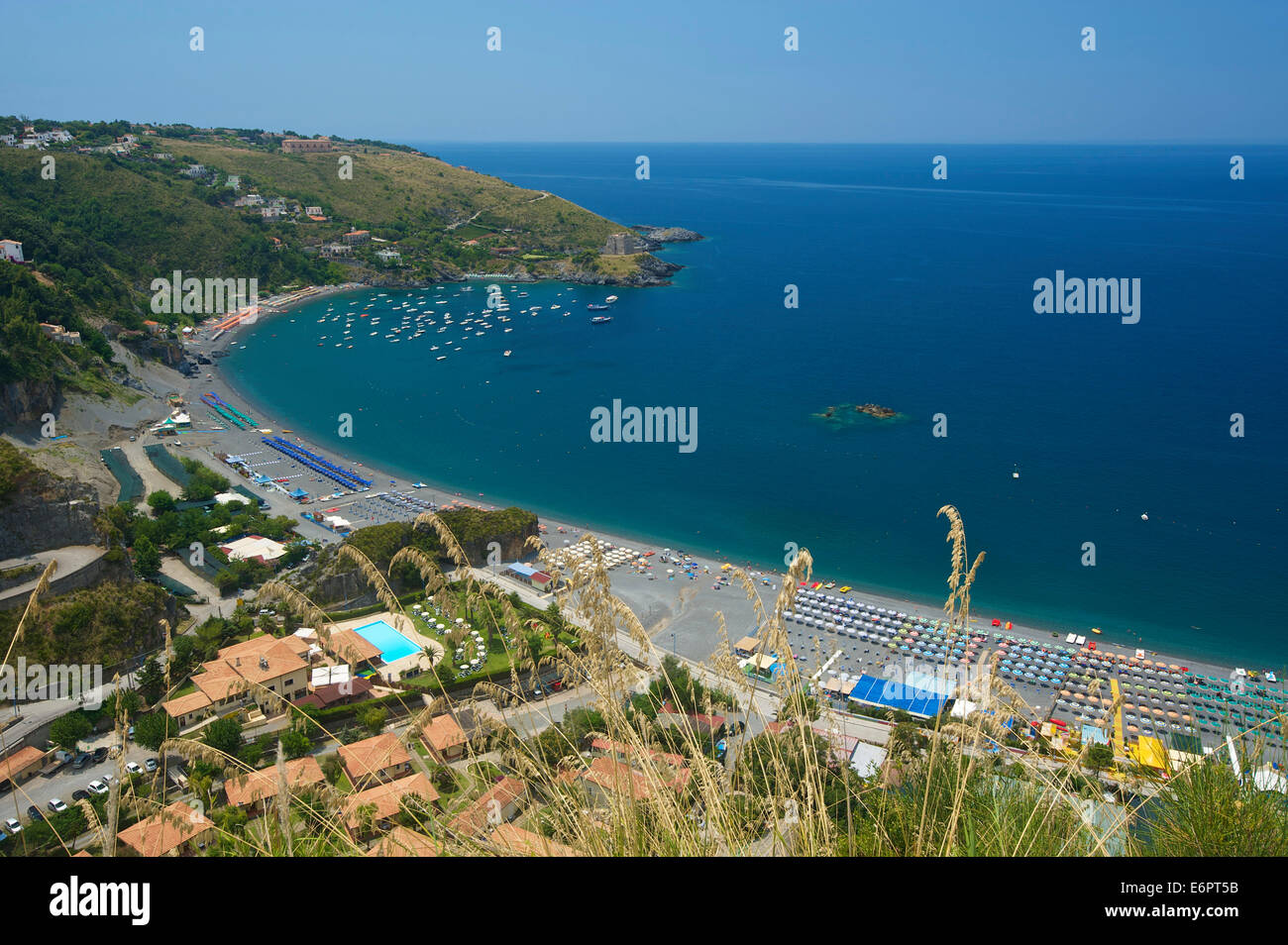 Küste, San Nicola Arcella, Kalabrien, Italien Stockfoto