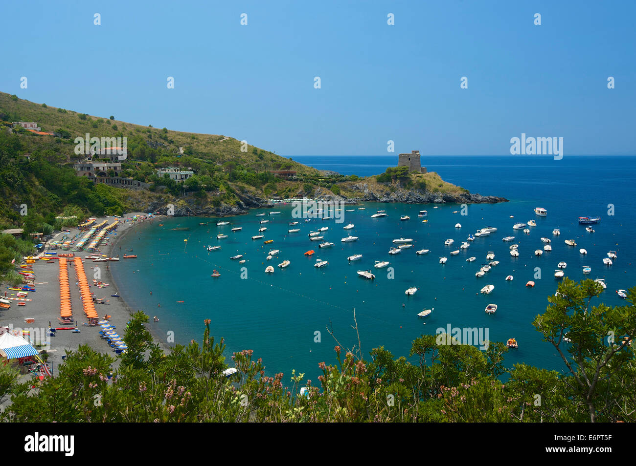 Küste, San Nicola Arcella, Kalabrien, Italien Stockfoto