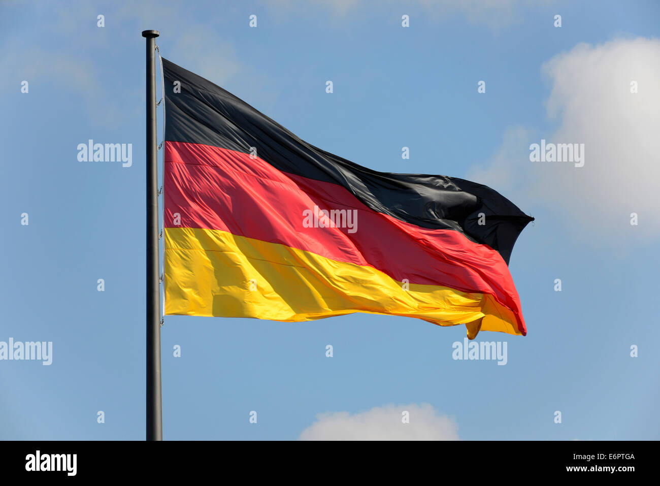 Deutschland Flagge, Reichstag, Bundestag, Berlin, Deutschland Stockfoto