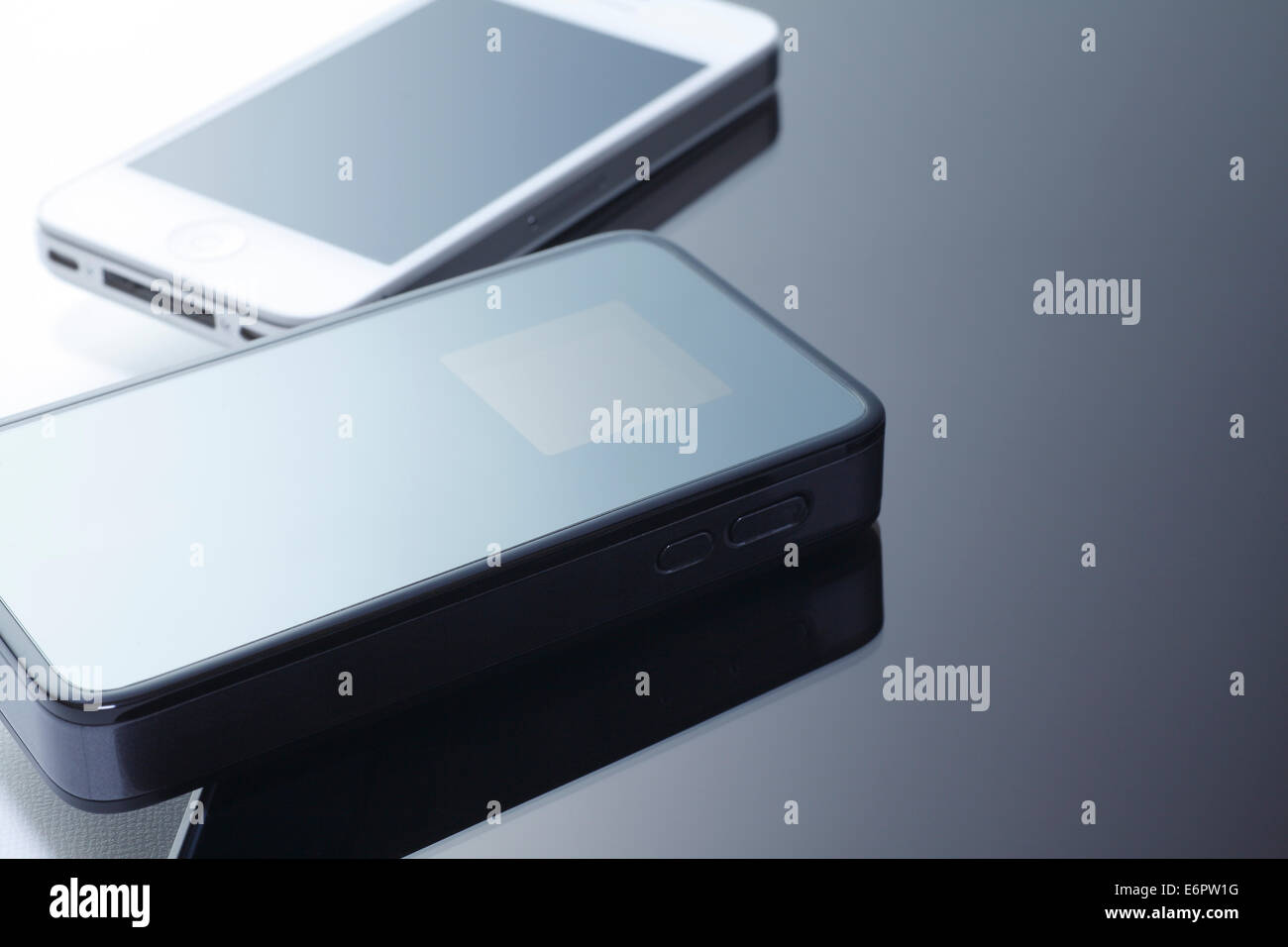 Smartphone und tablet Stockfoto