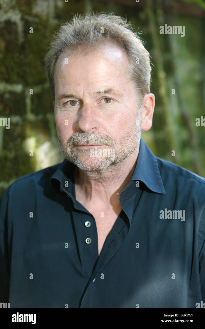 Venedig, Italien. 29. August 2014. Österreichische Regisseur Ulrich Seidl stellt während der 71. Filmfestspielen in Venedig, Italien, 29. August 2014. Foto: Hubert Boesl Live News WIRE SERVICE/Dpa/Alamy Stockfoto