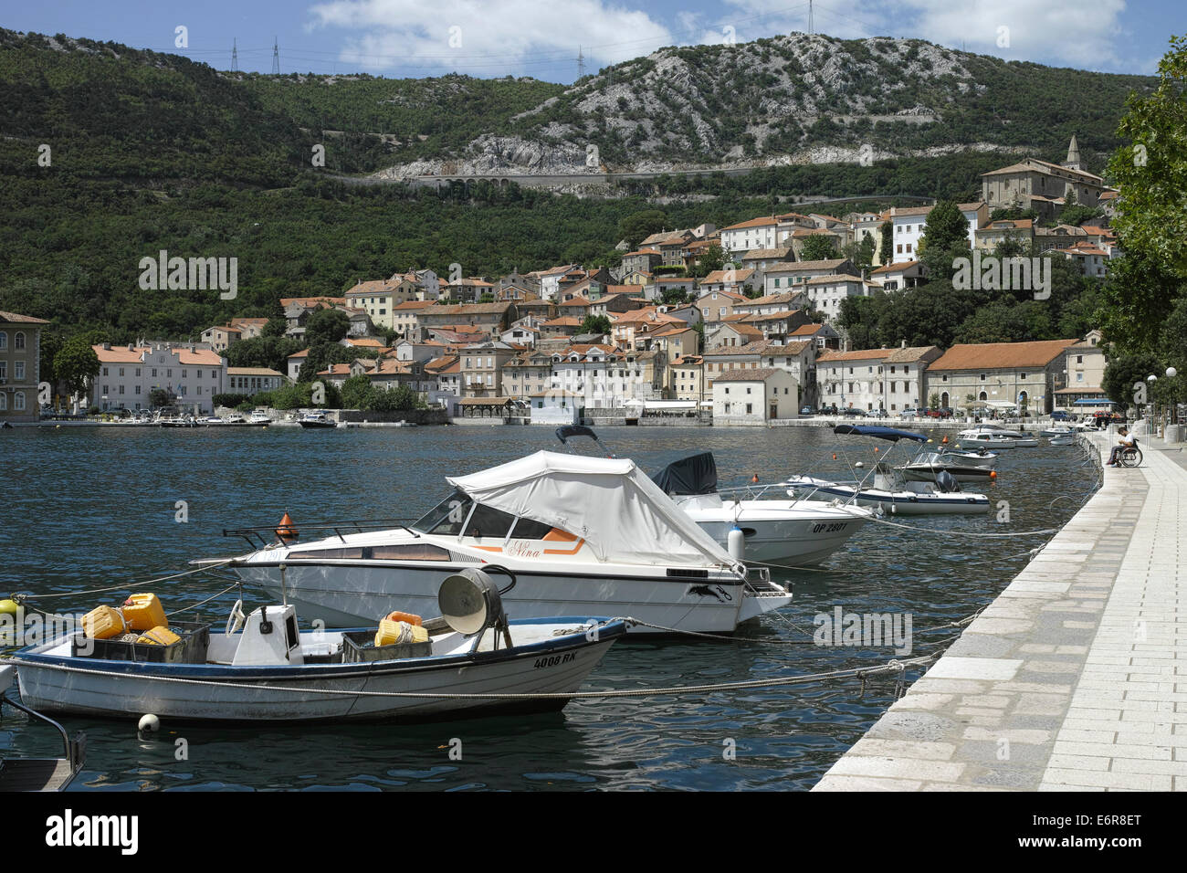 Bakar, historischen und touristischen Stadt in der Nähe von Rijeka, Kroatien, Europa Stockfoto