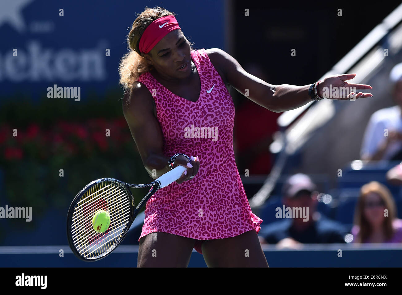 Flushing Meadows, New York, USA. 28. August 2014. 4. Tag der US Open Championships. US öffnen Sie 2014, USTA Billie Jean King National Tennis Center. Serena Williams (USA) Credit: Aktion Plus Sport/Alamy Live-Nachrichten Stockfoto