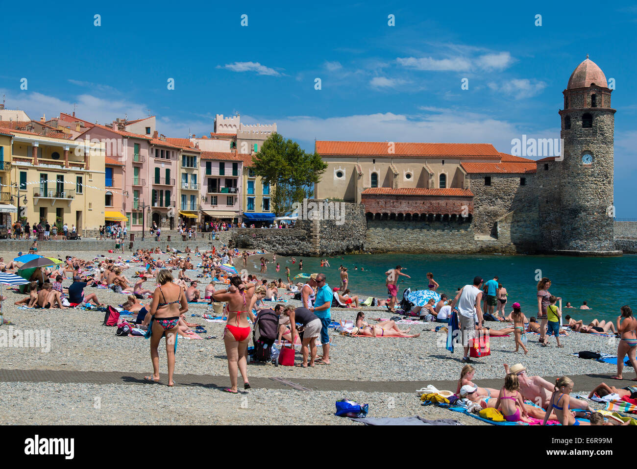 Collioure, Languedoc-Roussillon, Frankreich Stockfoto