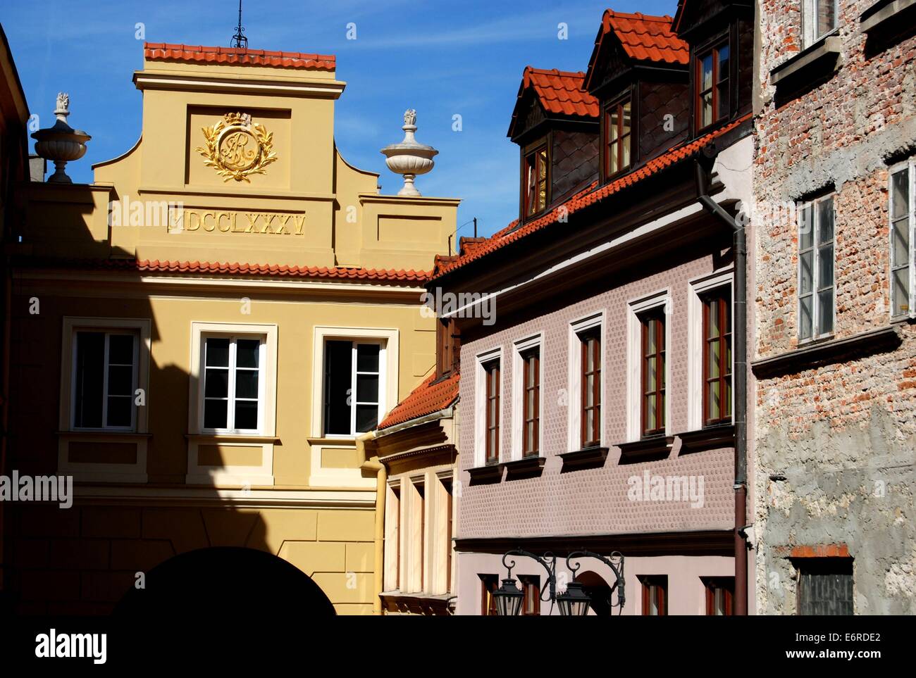 LUBLIN, Polen: Im 14. Jahrhundert Grodzka-Tor auf dem Marktplatz Rynek Stockfoto