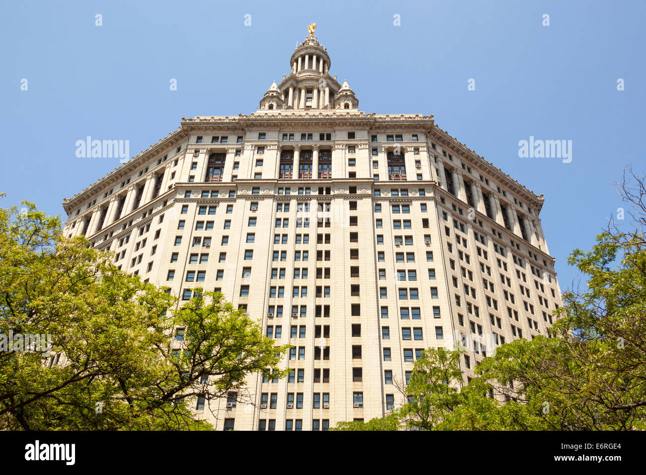 Das Municipal Building, Rückseite des Gebäudes, Centre Street, Manhattan, New York City, New York, USA Stockfoto