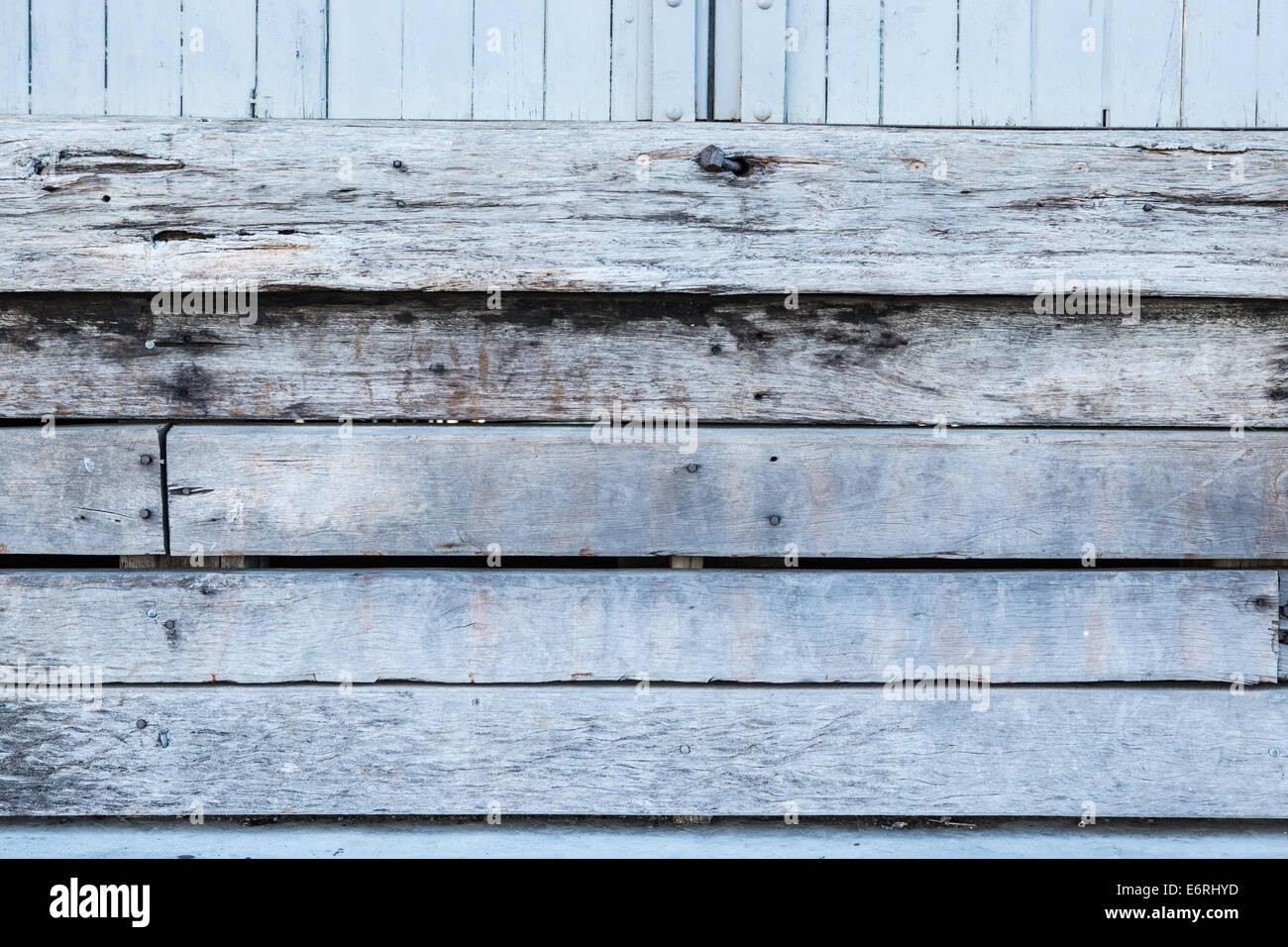 Detail der alten Holz auf Lager Stockfoto