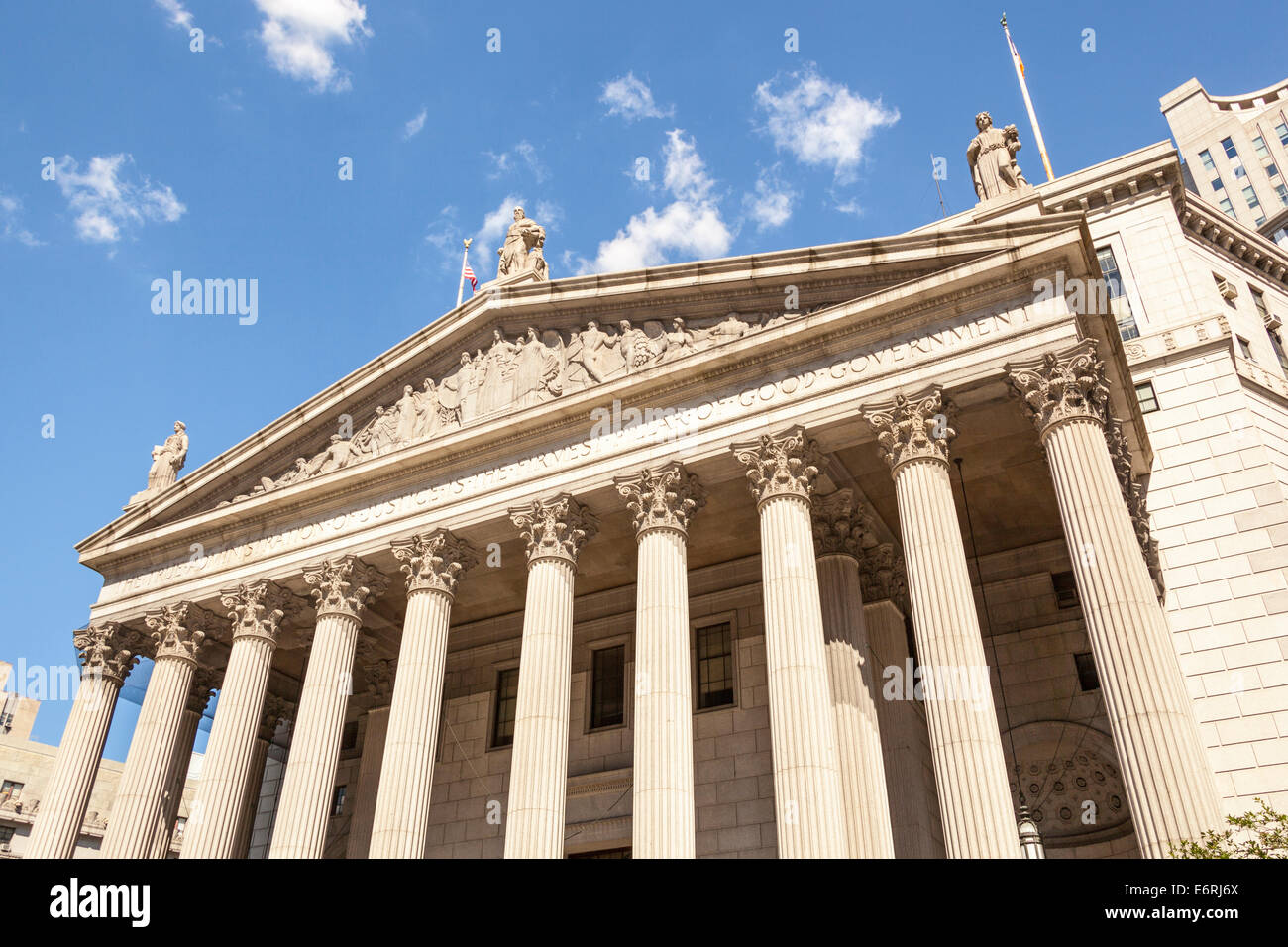 New York Supreme Court, 60 Centre Street, Foley Quadrat, Manhattan, New York City, New York, USA Stockfoto