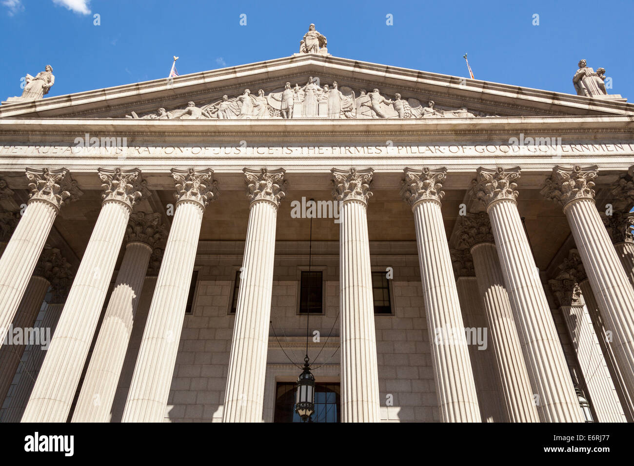 New York Supreme Court, 60 Centre Street, Foley Quadrat, Manhattan, New York City, New York, USA Stockfoto