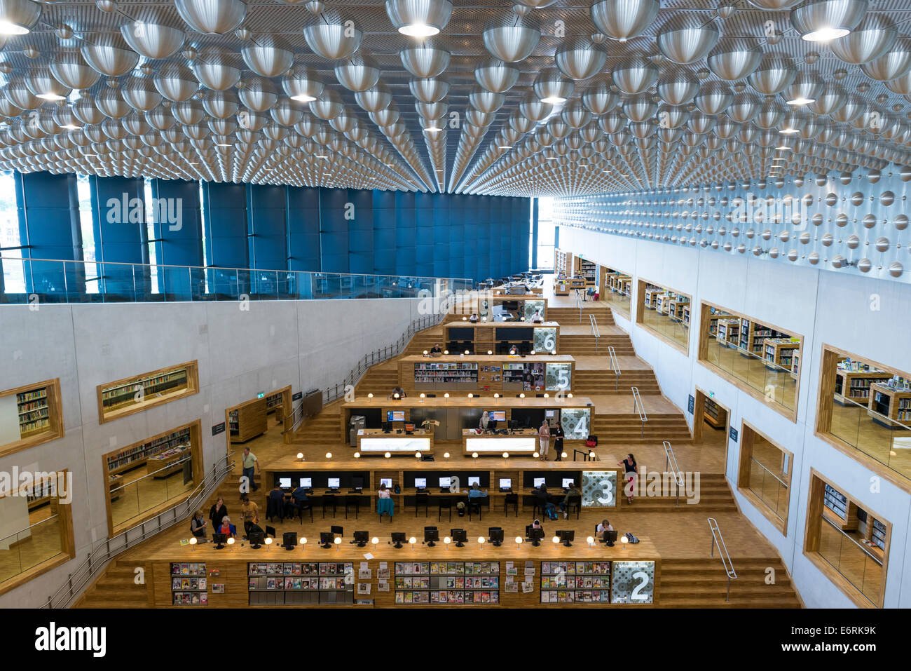 Die Eemhuis in Amersfoort, Niederlande. Das Gebäude ist ein kulturelles Zentrum, Kombination, eine Bibliothek, die Kunstschule, die regionale Stockfoto