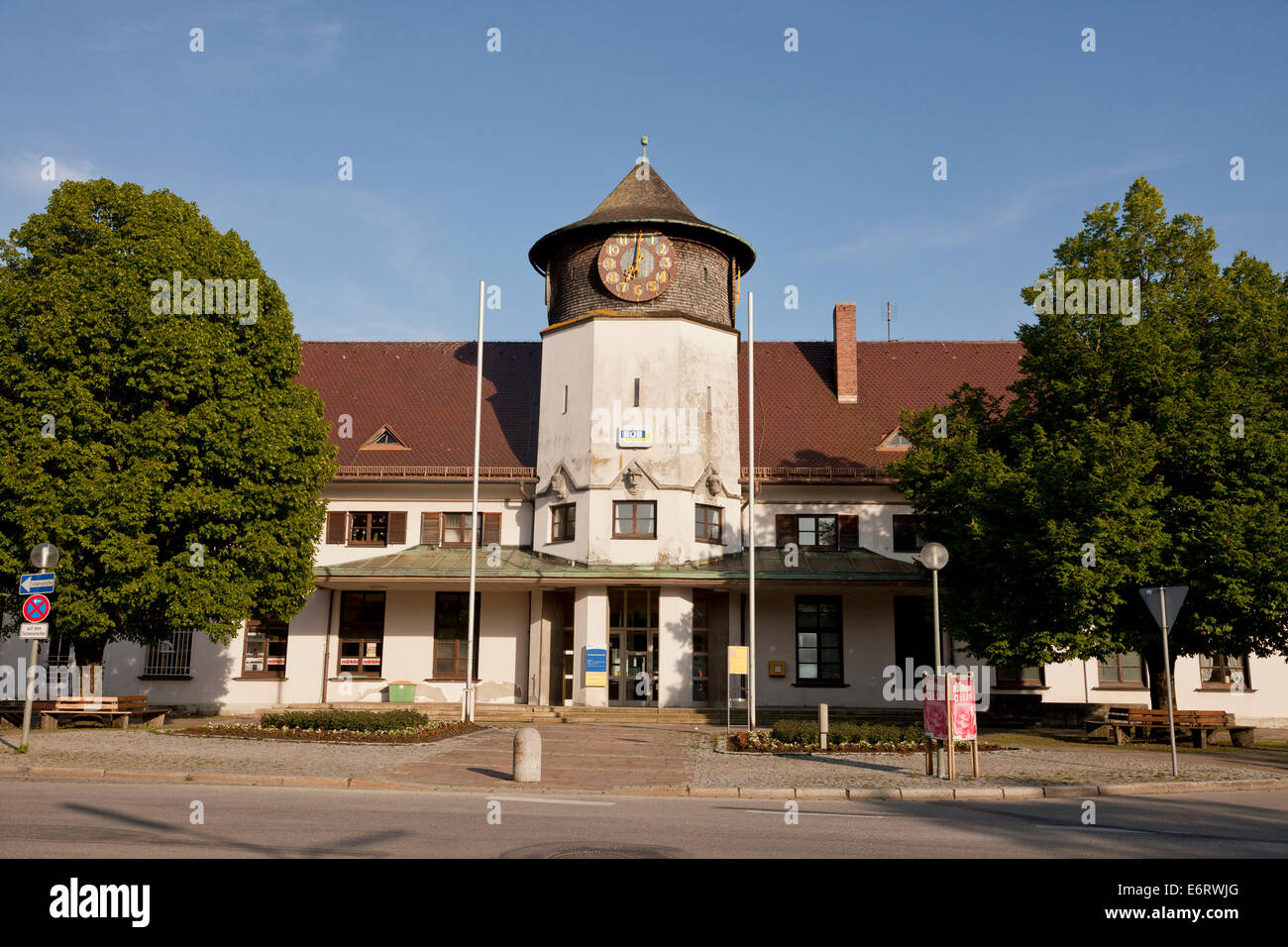 Bad Tölz-Bahnhof, Bayern, Deutschland, Europa Stockfoto