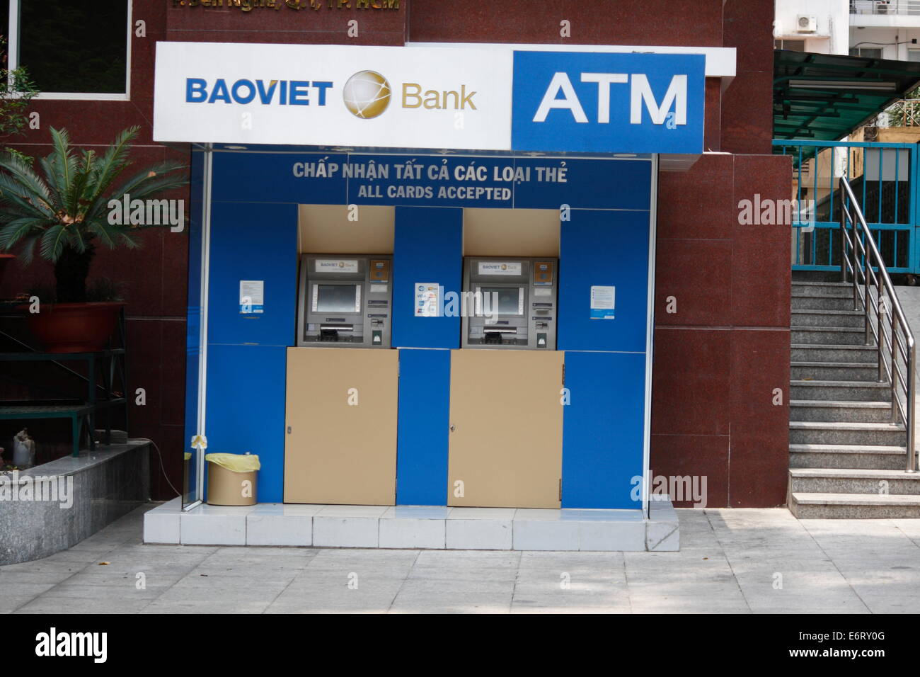 Geldautomat in Ho-Chi-Minh-Stadt, vietnam Stockfoto