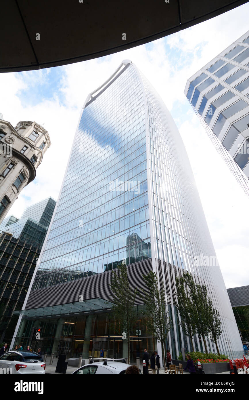 Walkie Talkie Gebäude, Fenchurch Street, London, England. Stockfoto