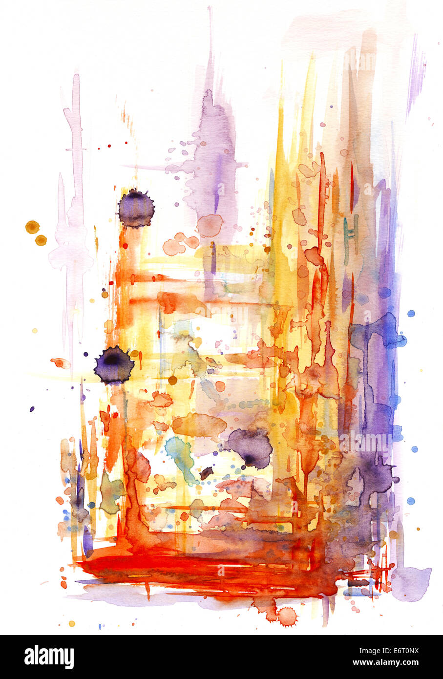 Abstrakte Aquarell design Stockfoto