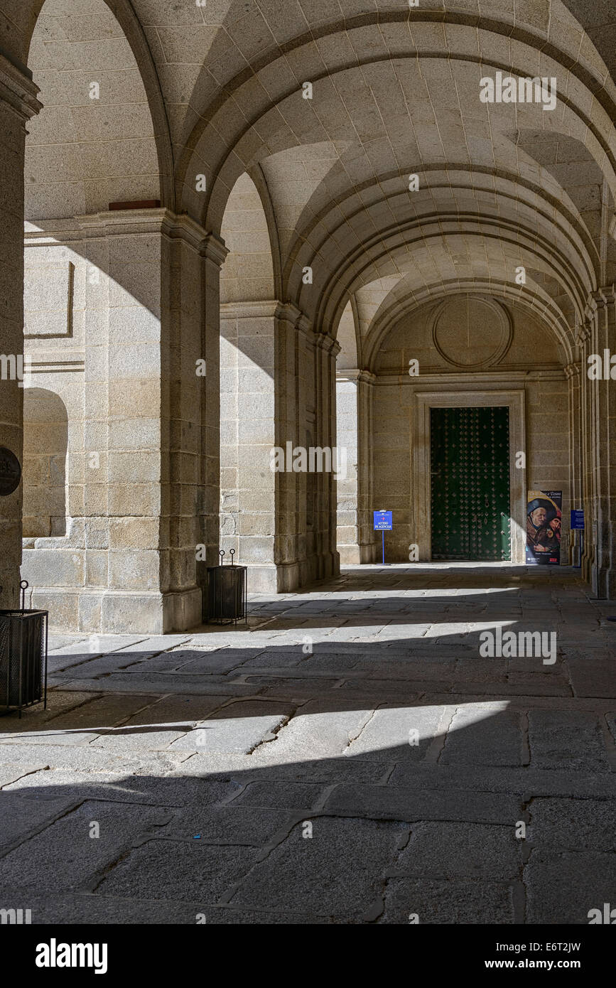 "El Escorial" Kloster. Interieur, Wandergebiet Stockfoto