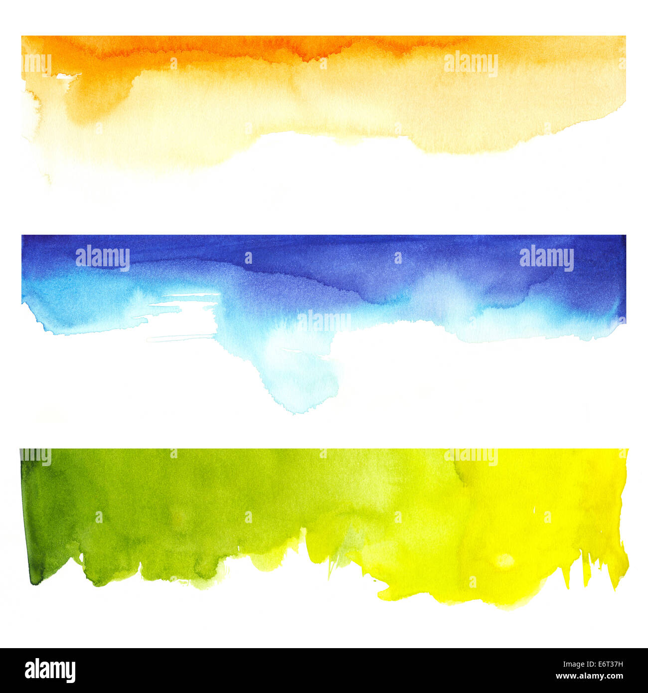 Aquarell und Farben Stockfoto