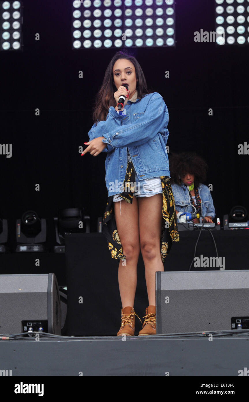 Fusion Festival, Birmingham, UK, Samstag, 30. August 2014, M.O führen ihre Reihe beim Fusion Festival im Cofton Park in Birmingham Credit: Kelly Rann/Alamy Live News Stockfoto