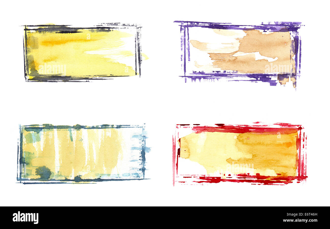 Aquarell abstrakte Bilder Stockfoto