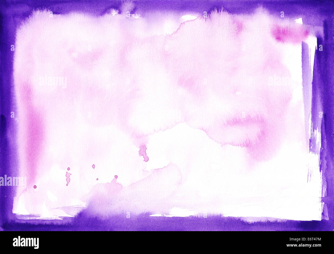 Aquarell Bild auf weißem Papier Stockfoto