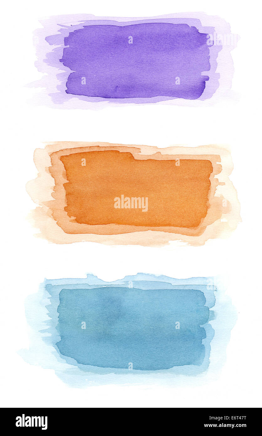 Bunte Aquarell Hintergründe Stockfoto
