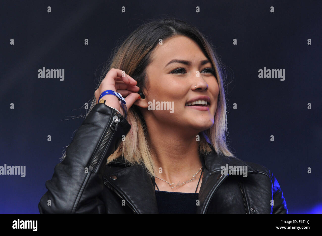 Fusion Festival, Birmingham, UK, Samstag, 30. August 2014, Neon Dschungel führt ihren Satz beim Fusion Festival im Cofton Park in Birmingham Credit: Kelly Rann/Alamy Live News Stockfoto