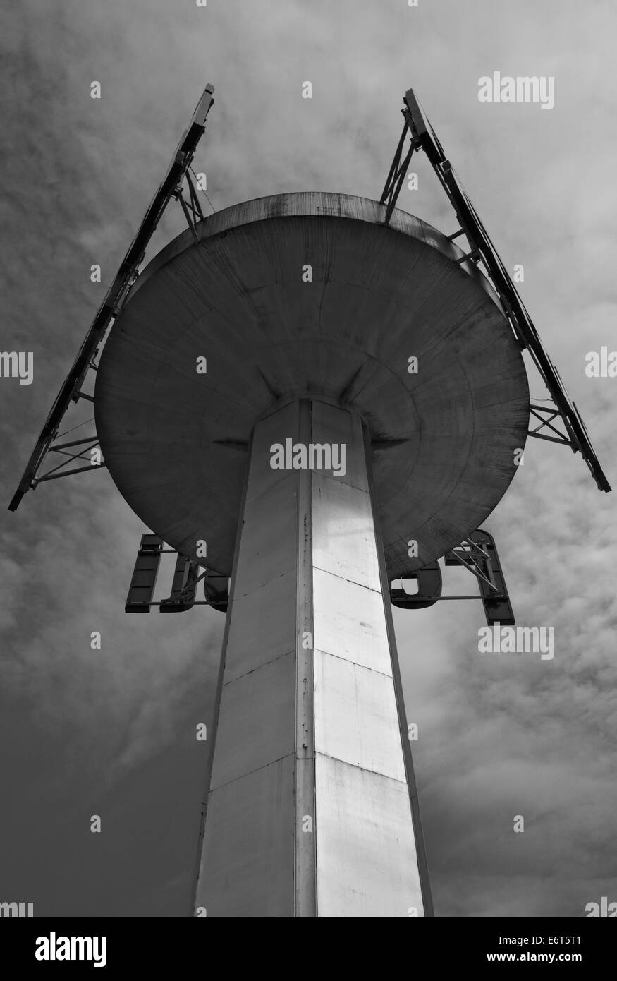 Werbeturm Zeichen Stockfoto