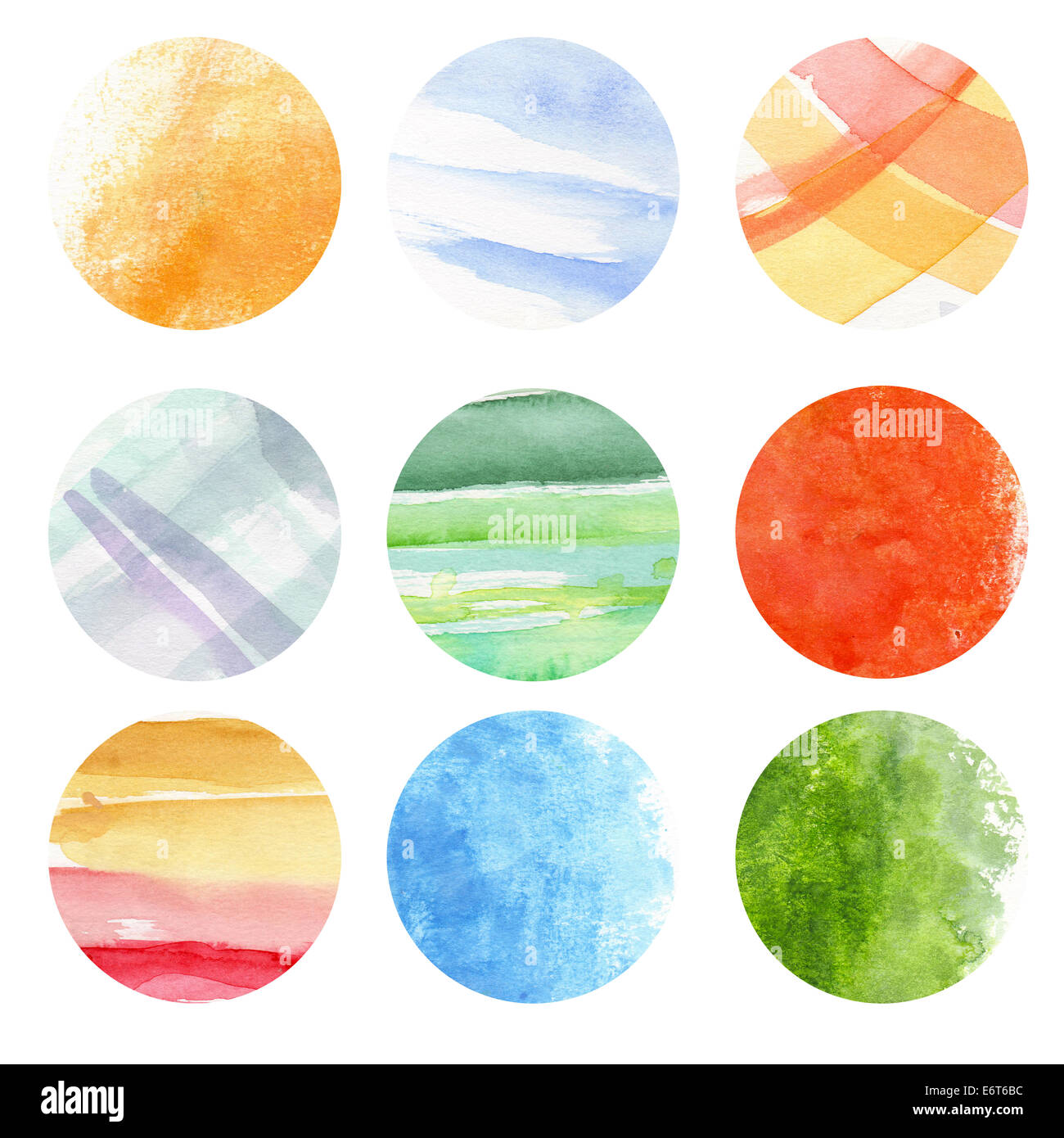 Runde Aquarell Stockfoto