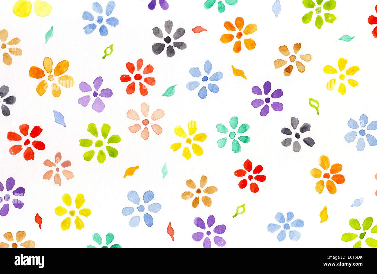 Aquarell Blumen Stockfoto